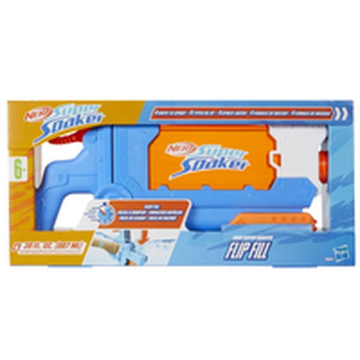 Nerf Super Soaker SOA Flip Fill Pistola de Agua, 4 Estilos de Rociado, Lanzador Juguete 21,5x45 cm Niños +6 Años 16