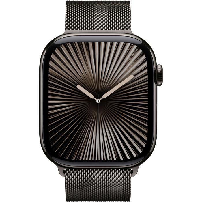 Apple Watch Series 10 GPS + Cellular 46 mm, Caja de titanio color pizarra, Correa Milanese Loop color pizarra S/M 1 Apple Watch Series 10 GPS + Cellular 46 mm, Caja de titanio color pizarra, Correa Milanese Loop color pizarra S/M 1