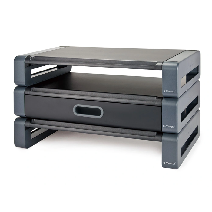 Q-connect Soporte para Monitor Deluxe con Cajón 486x276x96 mm 1 Q-connect Soporte para Monitor Deluxe con Cajón 486x276x96 mm 1