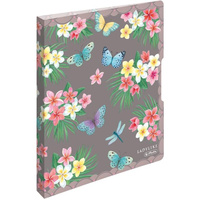 Herlitz 50044047 Ringbuch PP A4, Carpeta de Anillas de Polipropileno, Multicolor, 2 Anillas, 1.6 cm Capacidad