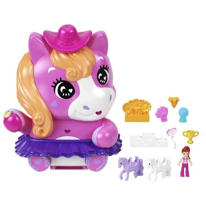 Polly Pocket MATJCR39 Caja de Rodeo de Pony 1