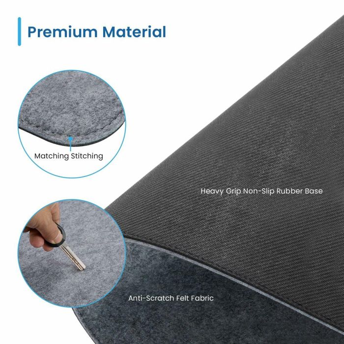 Ewent Alfombrilla Ew3185 Fieltro Antideslizante 900x400x3 mm para Ratón Óptico y Láser 7