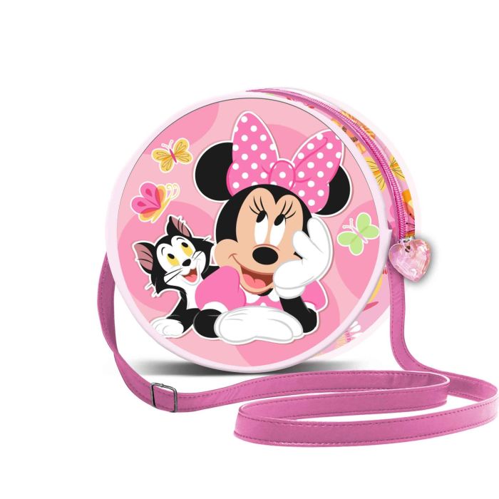 Bolso Redondo Kitten Disney Minnie Mouse Rosa