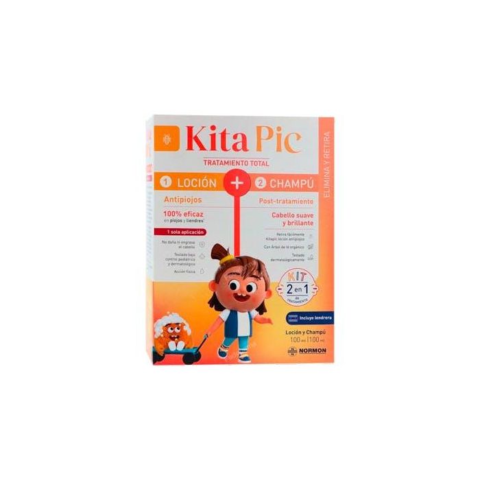 Kitapic Antipiojos Kit Champu 100 Ml +Locion 100 Ml