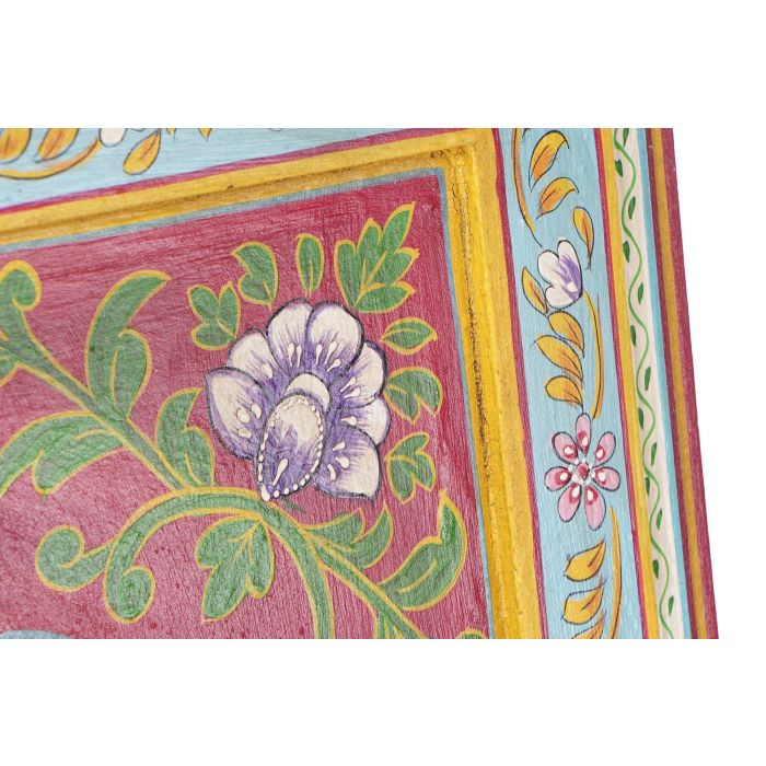 DKD Home Decor Espejo Folk Multicolor Pintado a Mano Estilo Indio 56 x 41 x 2 cm 2