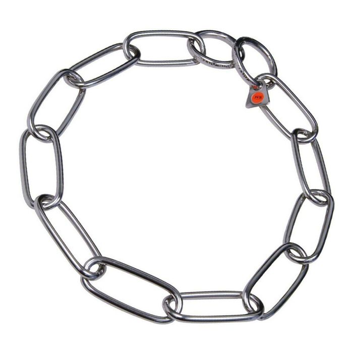 Hs Sprenger Collar para Perros Eslabón Largo 4mm x 54cm, Acero Inoxidable, Ideal Pelo Largo y Fino, hasta 85 kg