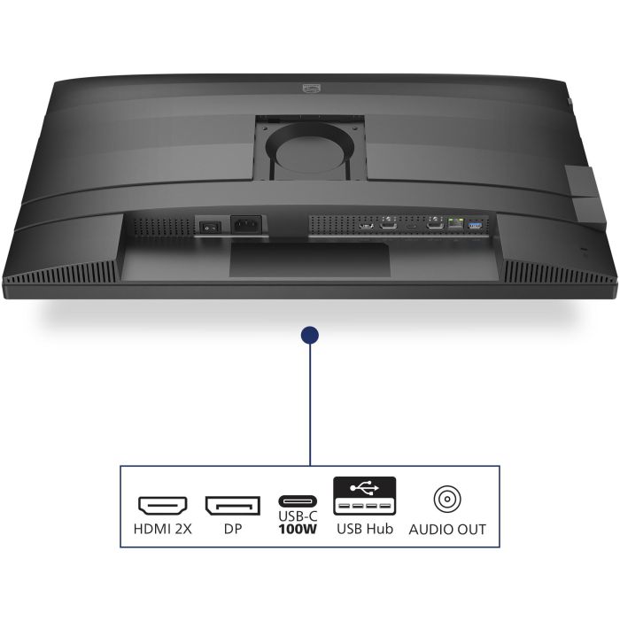 Philips Monitor 27B2U4601/00 27" Quad HD (QHD) IPS 2560x1440 120Hz 4ms USB-C DisplayPort HDMI Ethernet Negro 7