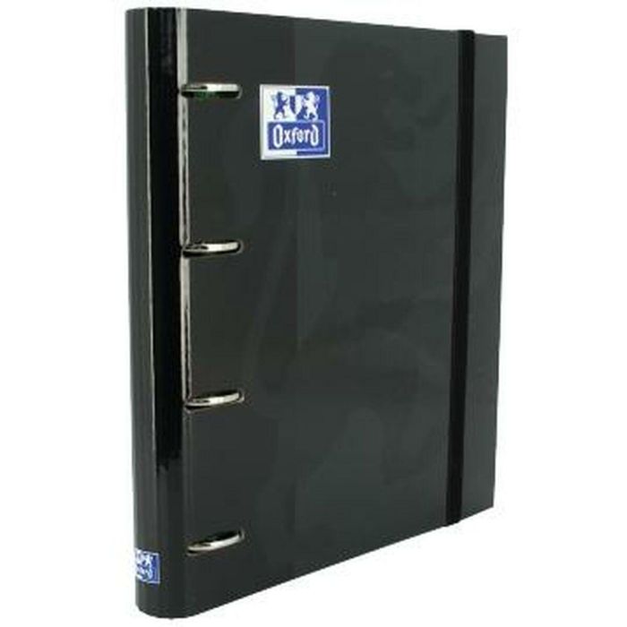 Carpeta de anillas Oxford EuropeanBinder Negro A4+ (4 Unidades) 1