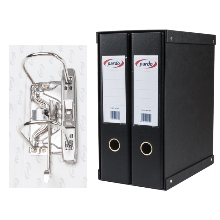 Pardo Módulo 2 Archivadores de Palanca Folio 2 Anillas 70 mm Negro 350x180x300 mm 1 Pardo Módulo 2 Archivadores de Palanca Folio 2 Anillas 70 mm Negro 350x180x300 mm 1