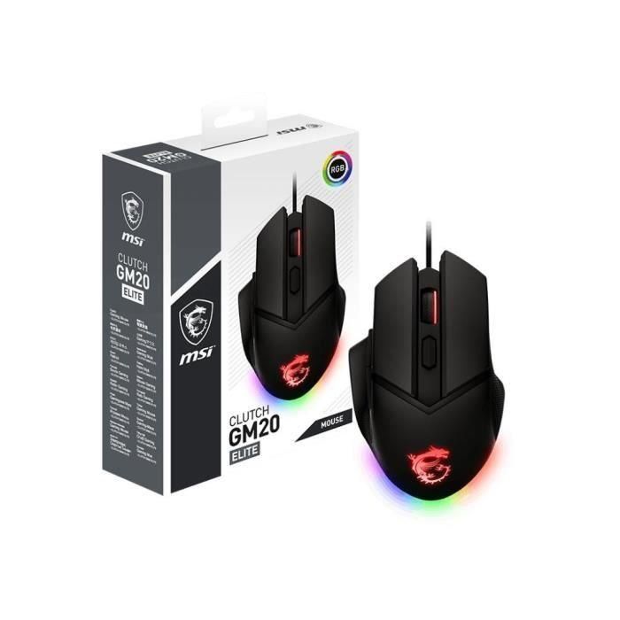 MSI 4719072721374 Ratón Gaming con Cable CLUTCH GM20 ELITE 4 MSI 4719072721374 Ratón Gaming con Cable CLUTCH GM20 ELITE 4