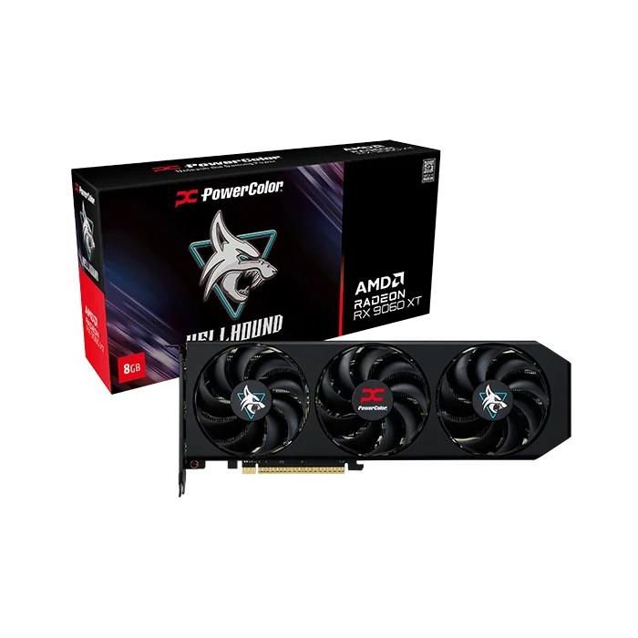RX 9060 XT 8GB Popwercolor Radeon Hellhound OC 3 Fan 0 RX 9060 XT 8GB Popwercolor Radeon Hellhound OC 3 Fan 0