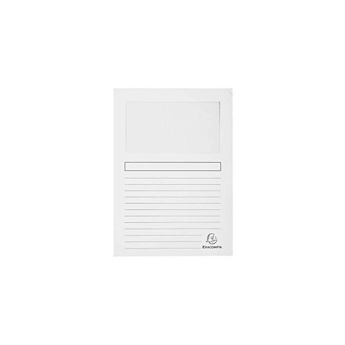 Exacompta Subcarpeta A4 Forever Con Ventana Blanco 120 gr -100U- Exacompta Subcarpeta A4 Forever Con Ventana Blanco 120 gr -100U-