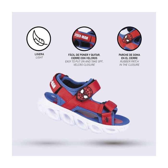 Sandalias Infantiles Spider-Man Azul 24 4 Sandalias Infantiles Spider-Man Azul 24 4