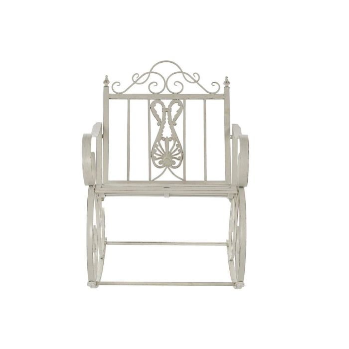 Mecedora DKD Home Decor Metal Aluminio Blanco (63 x 89 x 92 cm) 2 Mecedora DKD Home Decor Metal Aluminio Blanco (63 x 89 x 92 cm) 2