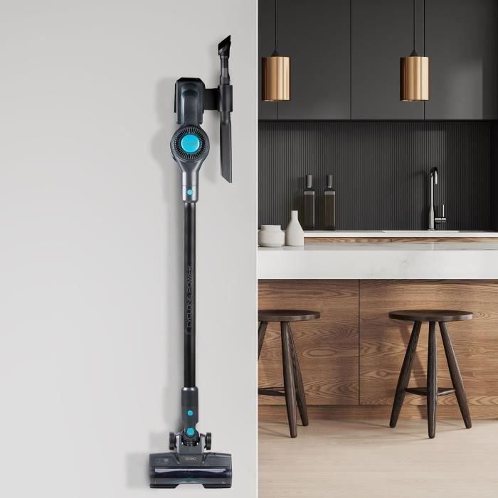 DOMO DO1135SV Aspiradora Escoba 2 en 1 - 10000 Pa, 40 min Autonomía, 600 ml Capacidad - Negro/Azul 5