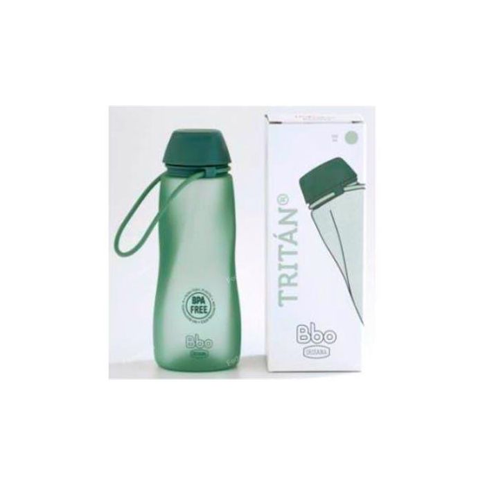 IRISANA Bbo16.550.Ve Botella Tritan Verde 550ml Reutilizable Ultraligera y Resistente a Impactos, Libre de BPA, FTALATOS y Tóxicos