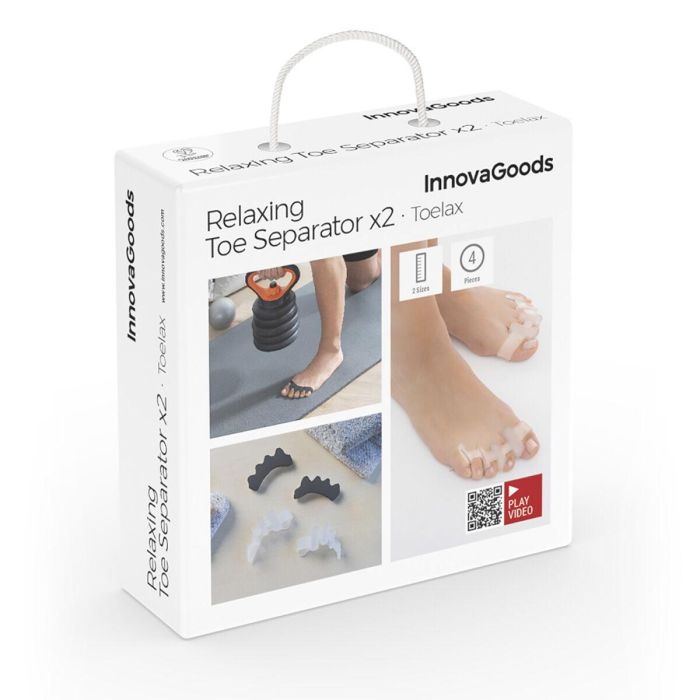 Separadores de Dedos para Relajación y Deporte Toelax InnovaGoods 4 Unidades 13 Separadores de Dedos para Relajación y Deporte Toelax InnovaGoods 4 Unidades 13