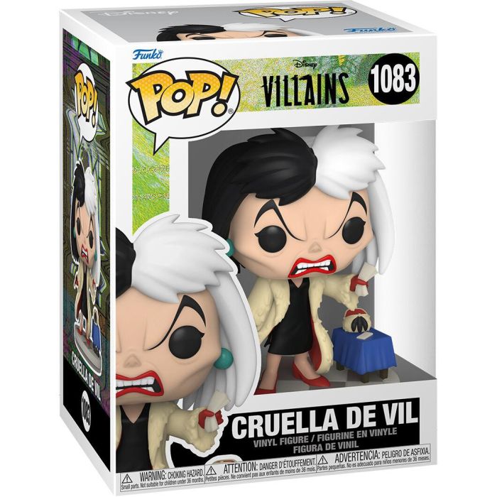 Funko Pop Disney Villanos Cruella de Vil - 101 Dálmatas - Figura de Vinilo de 9 cm 2 Funko Pop Disney Villanos Cruella de Vil - 101 Dálmatas - Figura de Vinilo de 9 cm 2