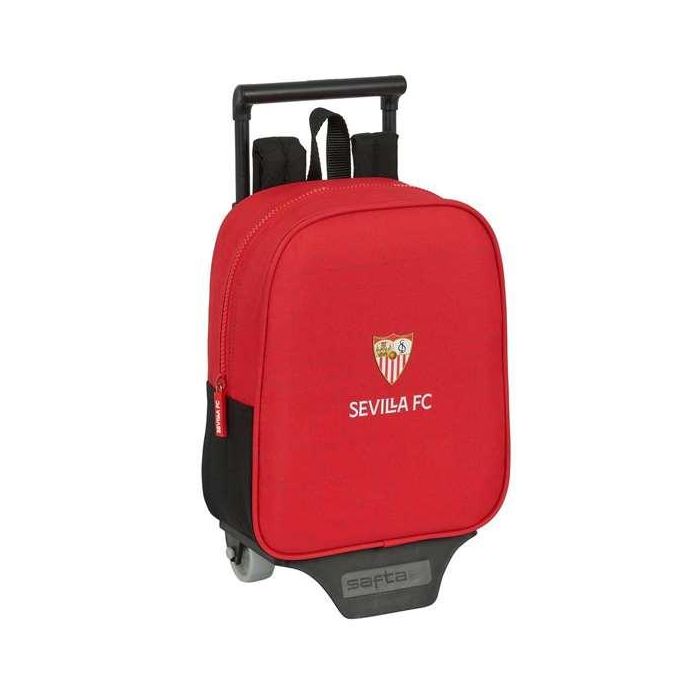 Mochila Escolar con Ruedas Sevilla Fútbol Club Negro Rojo 22 x 27 x 10 cm 4 Mochila Escolar con Ruedas Sevilla Fútbol Club Negro Rojo 22 x 27 x 10 cm 4