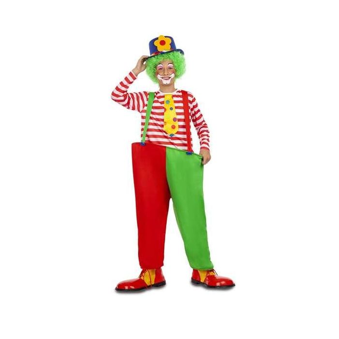 Disfraz payaso aro camiseta con corbata, pantalones con tirantes y aro talla 3-4 y 1 Disfraz payaso aro camiseta con corbata, pantalones con tirantes y aro talla 3-4 y 1