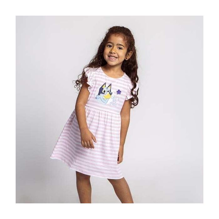 Vestido Bluey Rosa 3 Años 3