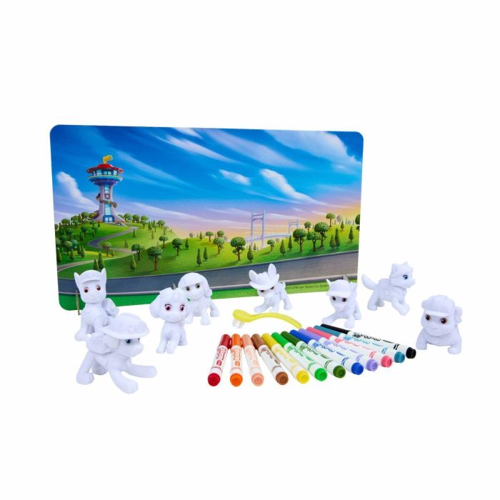 Crayola CRA0071662302511 Washimals Mis Animales para Colorear Super Set 8 Animales de la Patrulla Canina A partir de 3 años 8