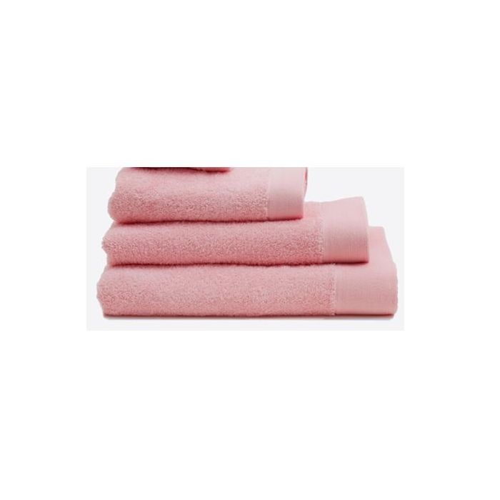 Toalla Basicos DKD Home Decor Rosa Palo 50 x 1 x 30 cm (6 Unidades)