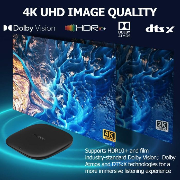 Xiaomi TV Box S (3rd Gen) 4K Ultra HD Android TV 32GB Wi-Fi 6 Doble Banda 2GB RAM Procesador 2.5GHz Cortex-A55 Negro 6 Xiaomi TV Box S (3rd Gen) 4K Ultra HD Android TV 32GB Wi-Fi 6 Doble Banda 2GB RAM Procesador 2.5GHz Cortex-A55 Negro 6