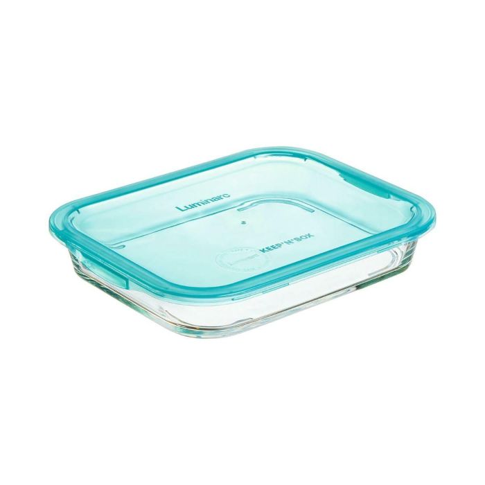 Fiambrera Hermética Luminarc Keep'n Lagon Turquesa 1,5 L Vidrio (6 Unidades) 1