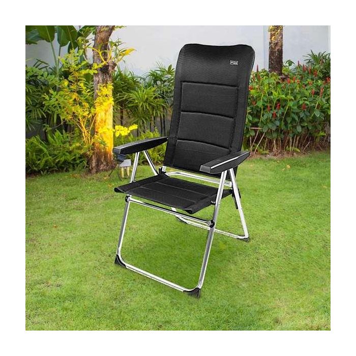 Silla de playa aluminio plegable acolchado deluxe multiposiciones 49x67x123cm 1 Silla de playa aluminio plegable acolchado deluxe multiposiciones 49x67x123cm 1