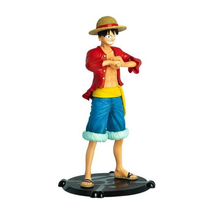 Abystyle Figura One Piece Monkey D. Luffy, PVC, Escala 1/10 (17 cm), con Base del Emblema Piratas del Sombrero de Paja