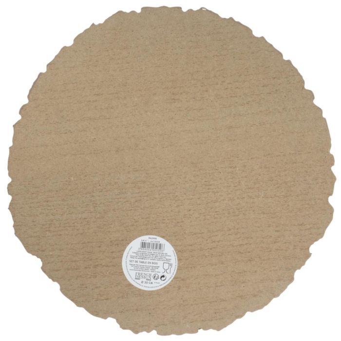 Home Deco Factory Individual de Madera Natural Rústico Diámetro 30 cm 3