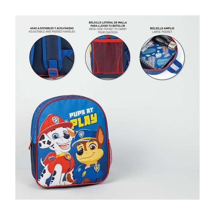 Mochila infantil escolar paw patrol 8.0 x 30.0 x 25.0 cm 3