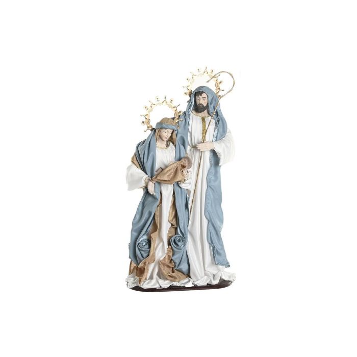 DKD Home Decor Nacimiento Navidad Moderna Poliester Azul Blanco 28x48x90 cm 1 DKD Home Decor Nacimiento Navidad Moderna Poliester Azul Blanco 28x48x90 cm 1