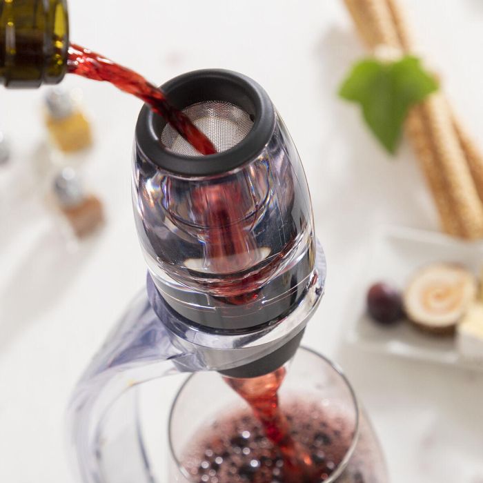 Aireador de Vino Profesional con Soporte Torre y Base Antigoteo Winair InnovaGoods 5 Aireador de Vino Profesional con Soporte Torre y Base Antigoteo Winair InnovaGoods 5