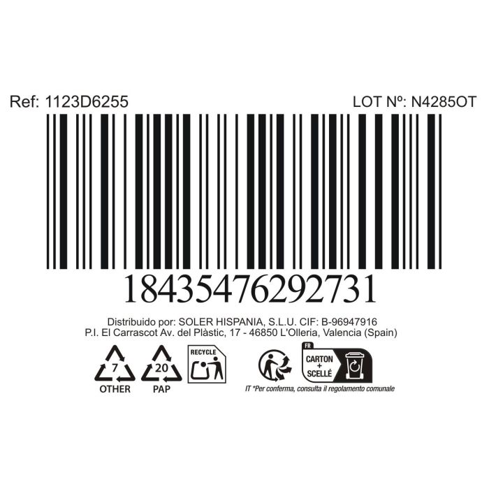 La Mediterranea Copa Coñac 280 ml Bois ø6 x 8.3 x 11.8 cm (48 Unidades)