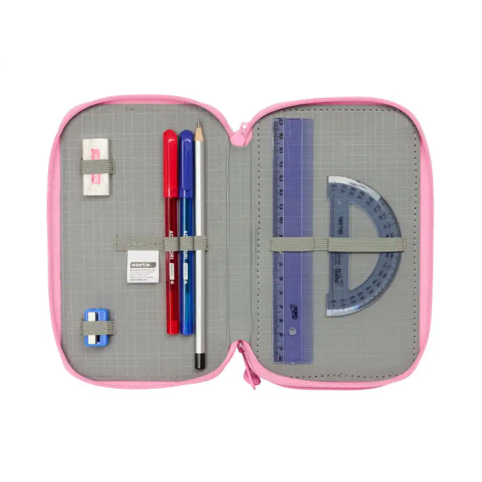 Safta Plumier Triple Blackfit8 Smile 37 Piezas 12,5x19,5x5,5 cm 3