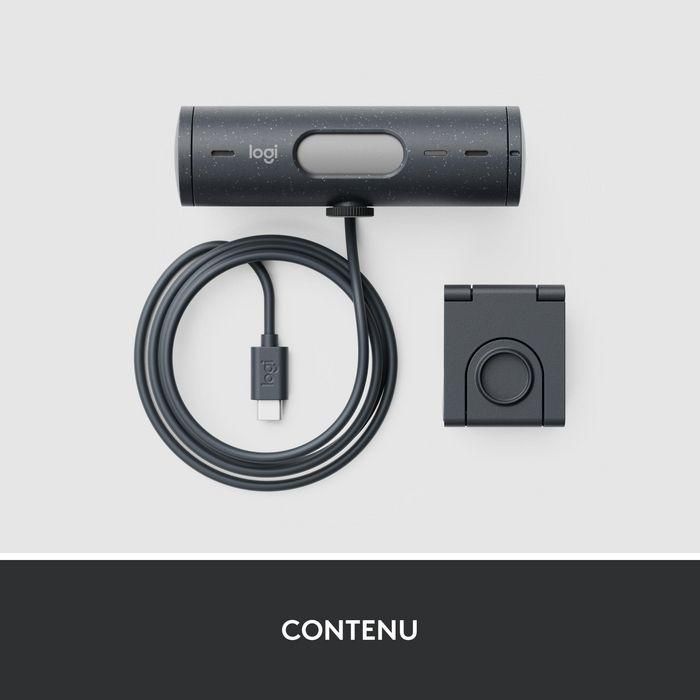 Logitech BRIO 500 Webcam Full HD 1080p 60fps con Autoenfoque y Tapa de Privacidad Grafito 25 Logitech BRIO 500 Webcam Full HD 1080p 60fps con Autoenfoque y Tapa de Privacidad Grafito 25