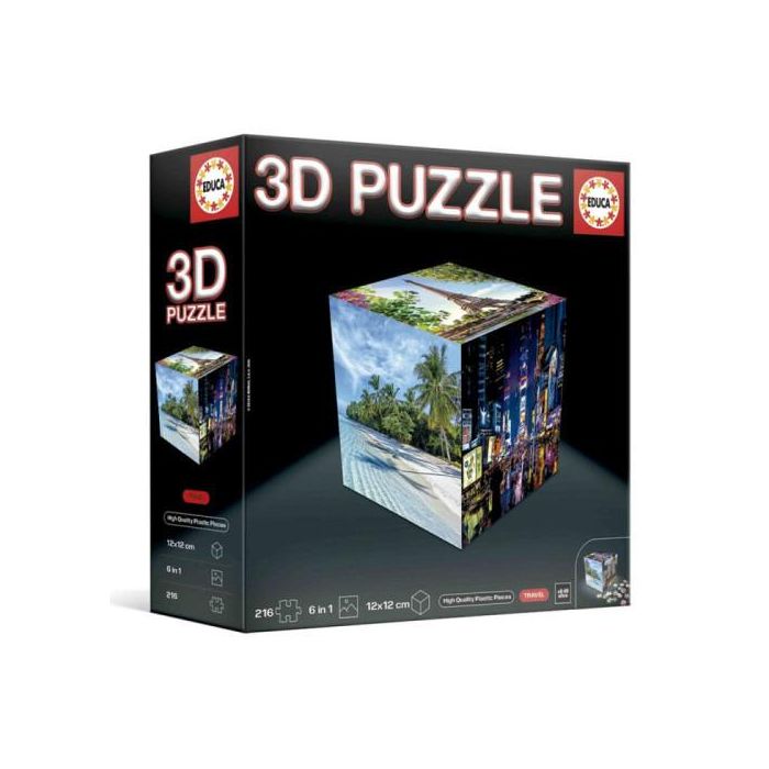 Puzzle Cubo 3D Viajes Educa Borras 20124