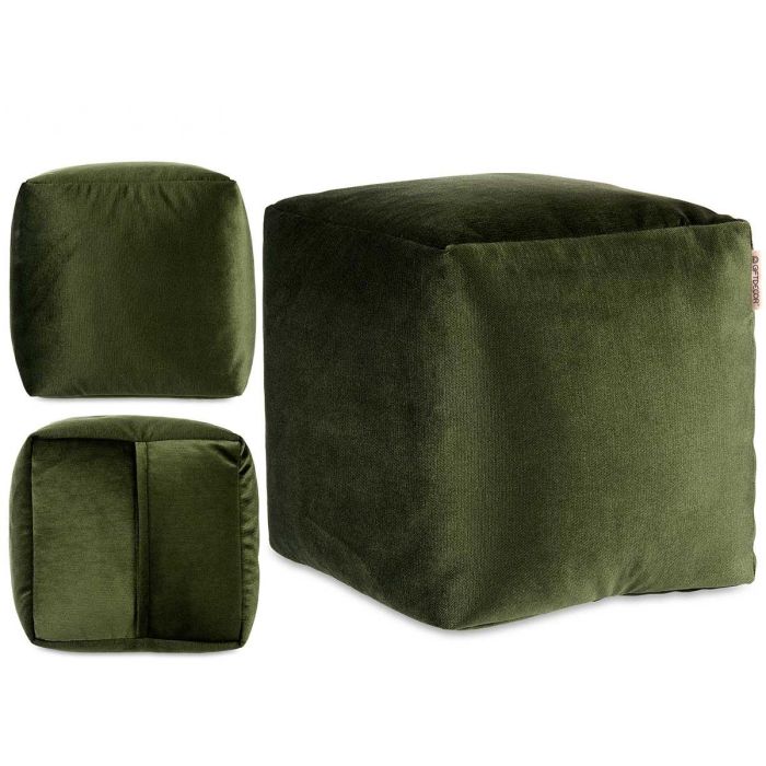 Puff Cuadrado Terciopelo 30X30Cm Verde Giftdecor (4 Unidades) Puff Cuadrado Terciopelo 30X30Cm Verde Giftdecor (4 Unidades)