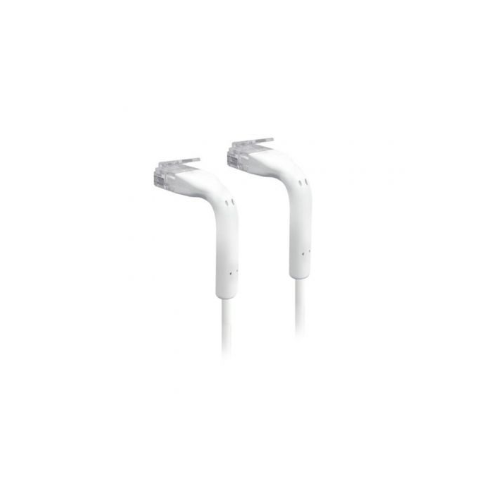 Cable Acodado Ubiquiti U-Cable-Patch-0.3M-RJ45/ 30cm/ Blanco Cable Acodado Ubiquiti U-Cable-Patch-0.3M-RJ45/ 30cm/ Blanco