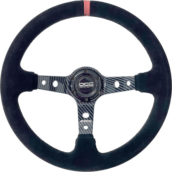 Volante Racing OCC Motorsport Negro Negro/Rojo Ø 35 cm