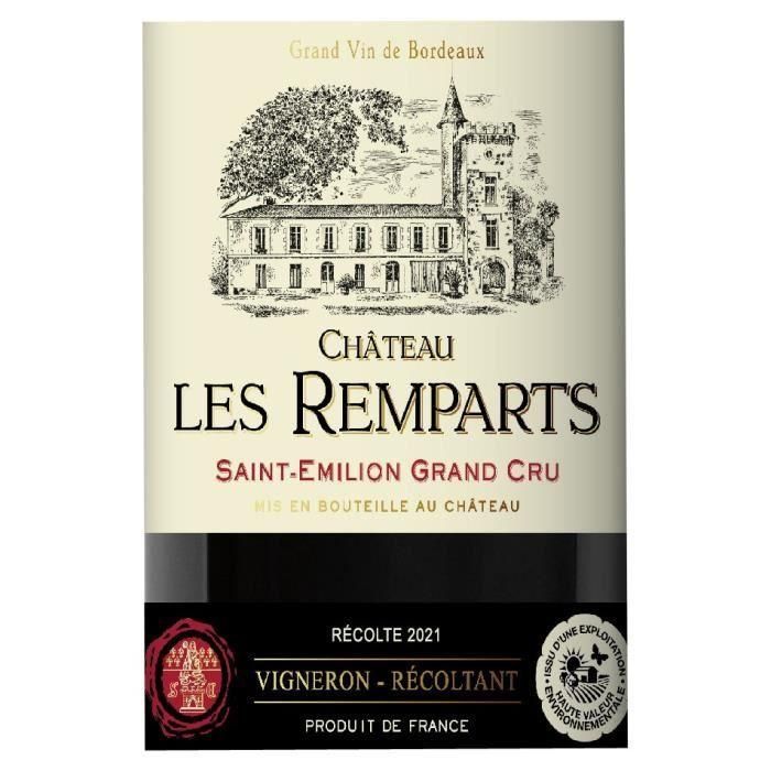 Château Les Remparts 2021 Saint-Emilion Grand Cru - Vino tinto Burdeos 1 Château Les Remparts 2021 Saint-Emilion Grand Cru - Vino tinto Burdeos 1