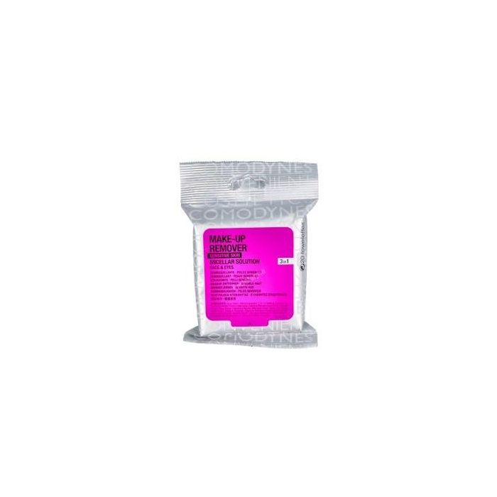 Comodynes Micelar Clean Face Sensitive Skin Eyes Toallitas Desmaquillantes 20 Unidades