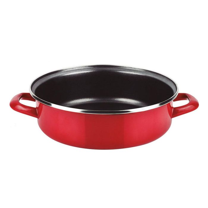 Fagor Tartera Optimax Roja Acero Esmaltado AISI 430 Ø26 cm, Antiadherente Xylan Plus, Apta para Todo Tipo de Fuegos 0 Fagor Tartera Optimax Roja Acero Esmaltado AISI 430 Ø26 cm, Antiadherente Xylan Plus, Apta para Todo Tipo de Fuegos 0