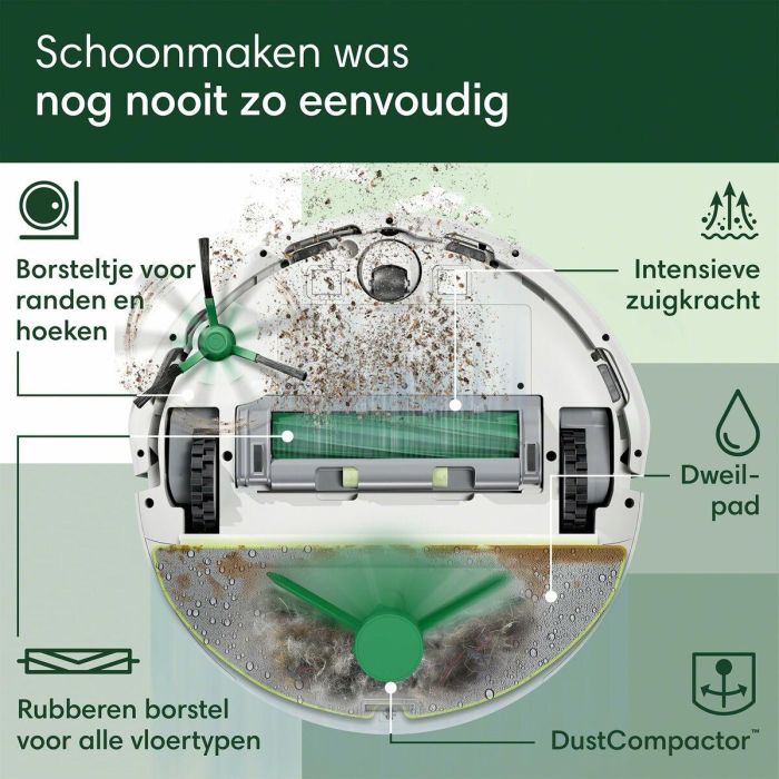iRobot IRO5061042263087 Roomba 205 DustCompactor Combo Robot Aspirador, Compacta Residuos, Navegación Clearview LiDAR 60 J 15 iRobot IRO5061042263087 Roomba 205 DustCompactor Combo Robot Aspirador, Compacta Residuos, Navegación Clearview LiDAR 60 J 15