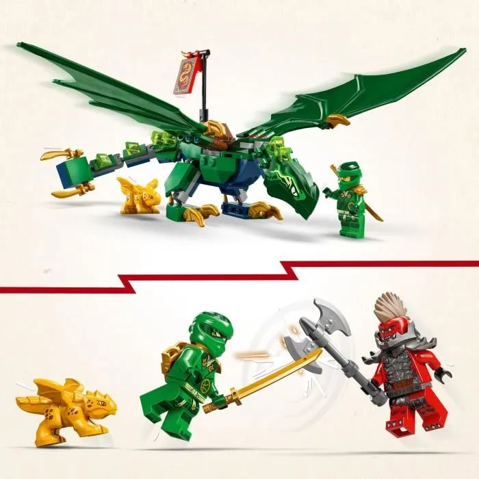 Lego Ninjago Juego de Construcción Dragón Verde del Bosque de Lloyd 2