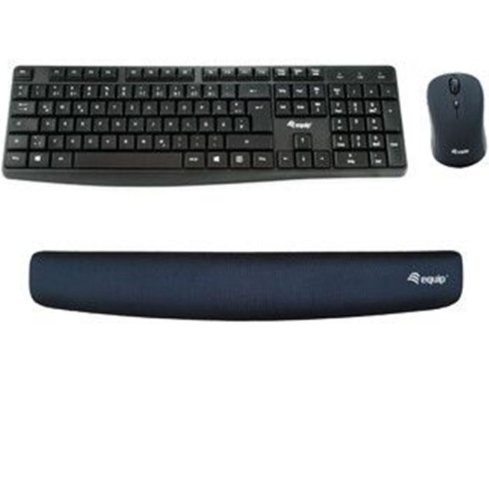 Equip Reposamuñecas Gel Ergonómico para Teclado, Negro (Referencia 245015) 2