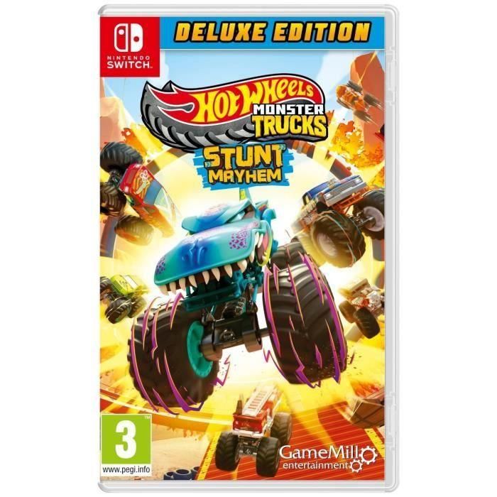 Hot Wheels AABAS39337 Monster Trucks Deluxe - Juego para Nintendo Switch