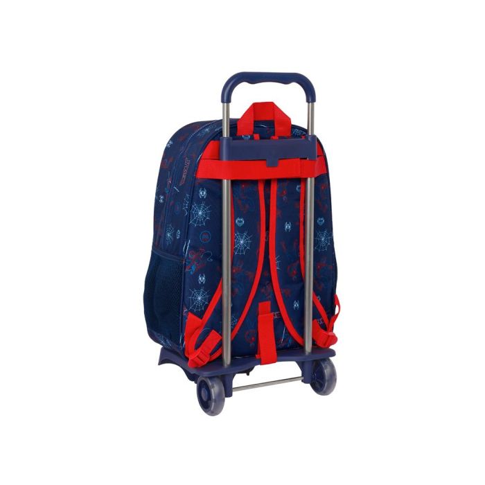 Mochila Safta Mod. 108 Con Carro 905 Spiderman Neon 140x330x420 mm 1